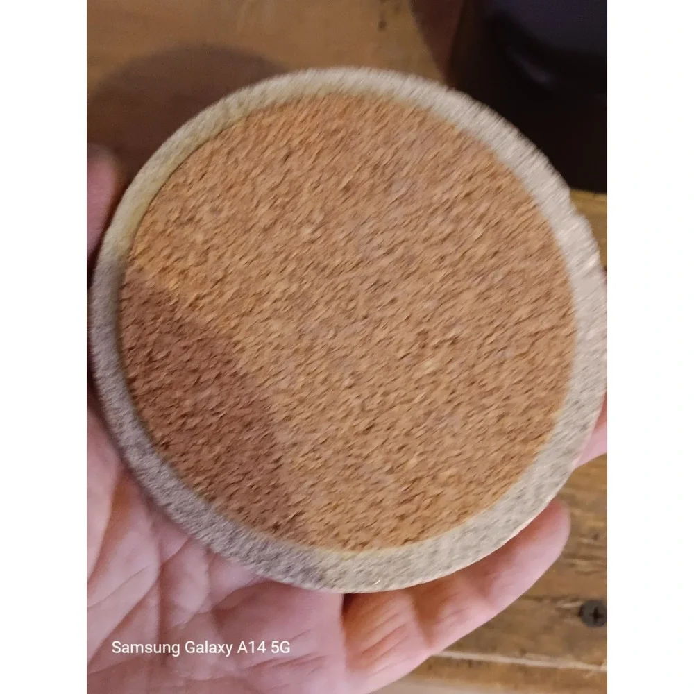Hummingbird Stone Coasters Set of 4 Round Sandstone Cork Back Floral Drink
